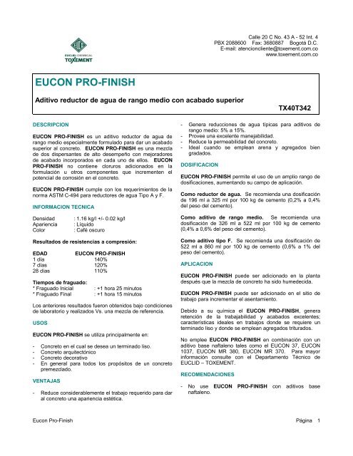 EUCON PRO-FINISH - Qsi