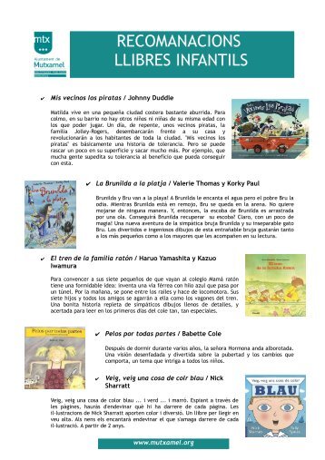 Recomendaciones Libros Infantiles - Mutxamel