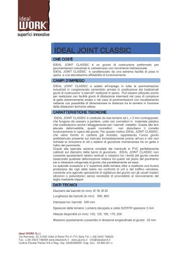 Ideal Joint Classic - Ideal Work