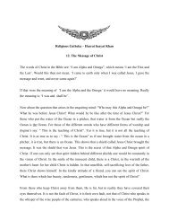 Religious Gatheka – Hazrat Inayat Khan 12. The Message of Christ ...
