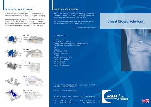 Breast Biopsy Solutions - NORAS MRI products GmbH