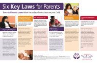 Six Key Laws for Parents