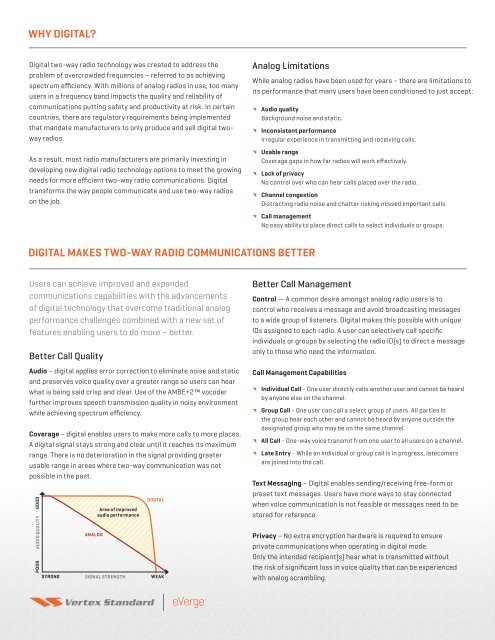 Guide to Digital Mobile Radio - Vertex Standard