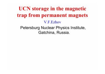 UCN storage in the magnetic trap from permanent magnets