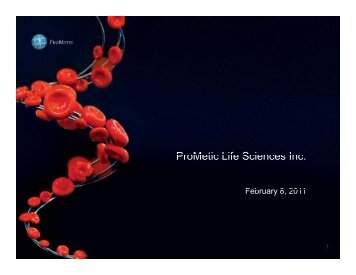 Presentation - Prometic - Life Science, Inc.