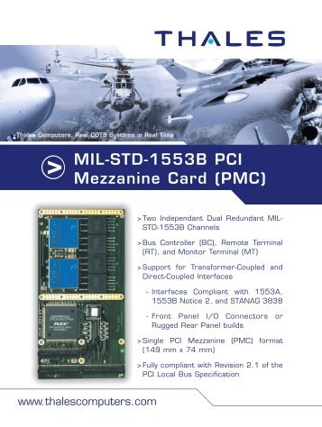 MIL-STD-1553B PCI Mezzanine Card (PMC) - Acoutronic.se
