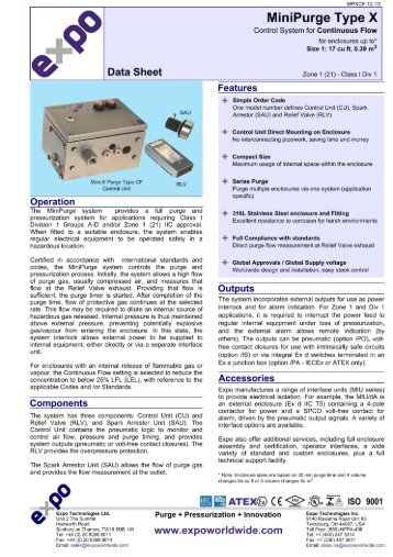 MiniPurge-X-Purge-CF-Data-Sheet - Expo Technologies