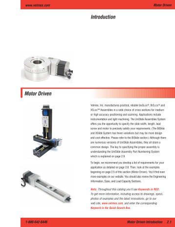 Complete Motorized Chapter - Velmex UniSlide