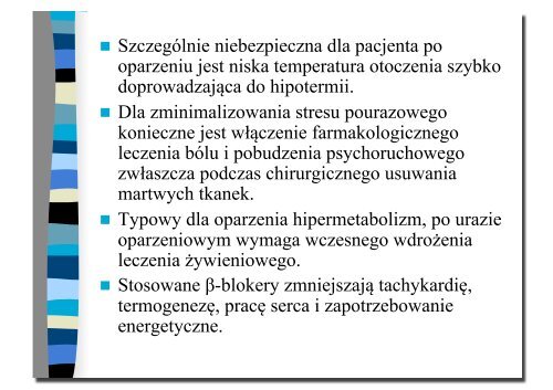 Leczenie chorego oparzonego w OIT pierwsze 48 godzin