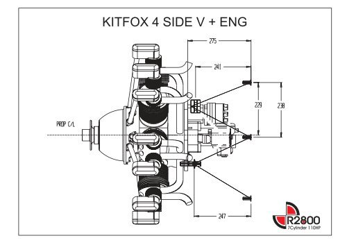 KITFOX 4 SIDE V + ENG - Rotec Radial Engines