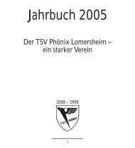 Jahrbuch 2005 - TSV Phönix Lomersheim
