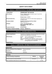 MSDS - Bush Encroachment