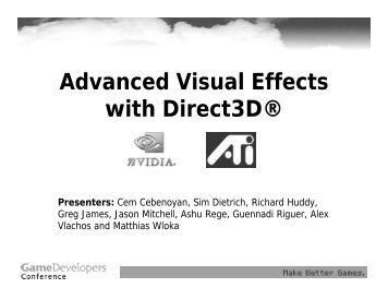 Advanced Visual Effects with Direct3d®