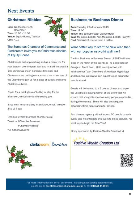 December - Somerset Chamber of Commerce