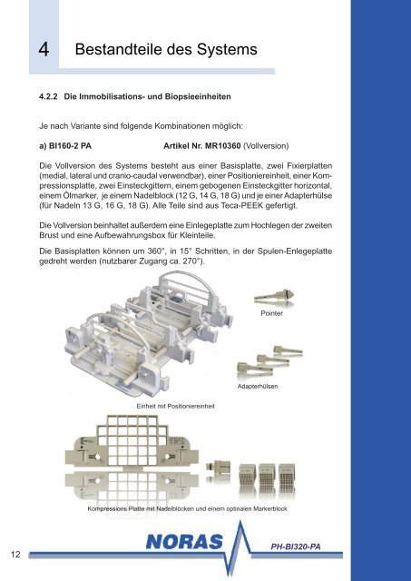 und Biopsiesystem PH-BI320-PA - NORAS MRI products GmbH