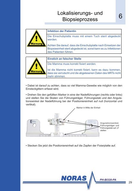 und Biopsiesystem PH-BI320-PA - NORAS MRI products GmbH