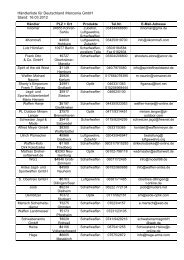 Norconia Haendlerliste DE - Norconia GmbH