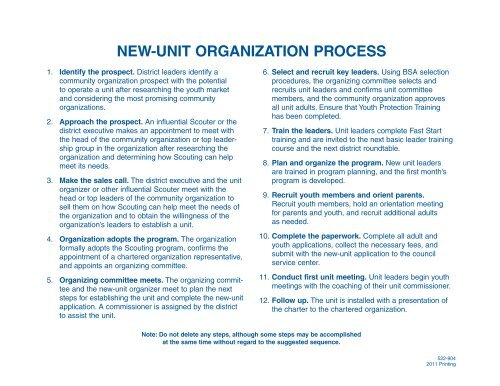 Bsa Org Chart