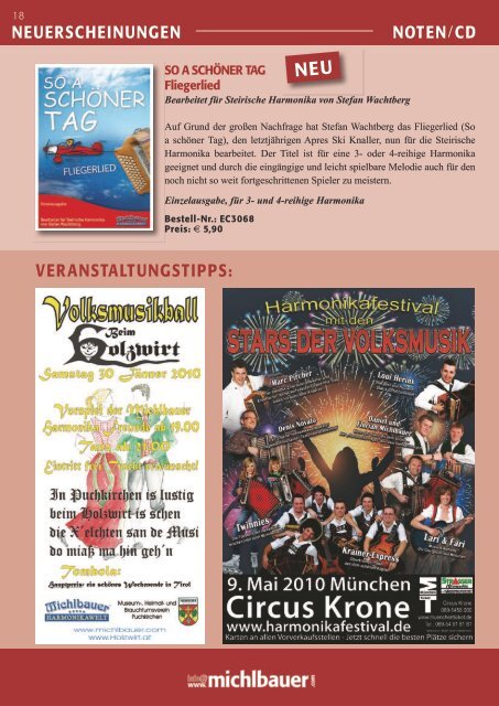 Noten/CD/DVD Katalog 2010 Michlbauer SEMINAR â€žvor Ort ...