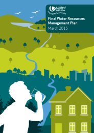 Final water resources management plan - About United Utilities
