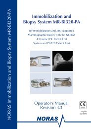 NORAS Immobilization and Biopsy System  MR-BI320-PA ...