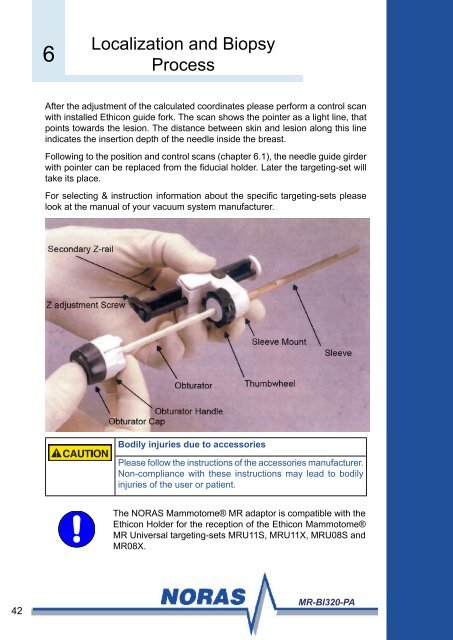 NORAS Immobilization and Biopsy System  MR-BI320-PA ...