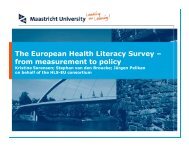 The European Health Literacy Survey - Iuhpe ...