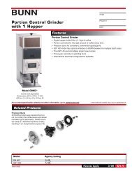 Bunn 1 Hopper grinder Models: G9HD,G9T HD.pdf