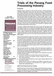 Trials of the Penang Food Processing Industry - Penang Institute