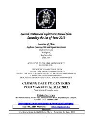 Saturday the 1st of June 2013 - Arab Horse Society Scottish ...