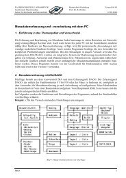 Dehnungsmessungen mit Hilfe von DehnungsmeÃstreifen (DMS)