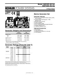 Model: 99EOZD (60 Hz) 80EFOZD (50 Hz) Marine Generator Set ...