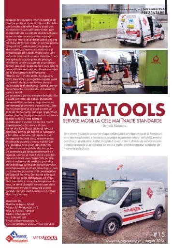 Metatools - service mobil la cele mai înalte standarde