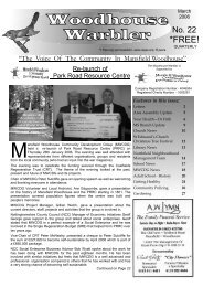 March 06 - Mansfield Woodhouse Community Website