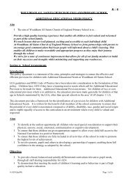 wouldham school policies - Wouldham All Saints C of E Primary ...