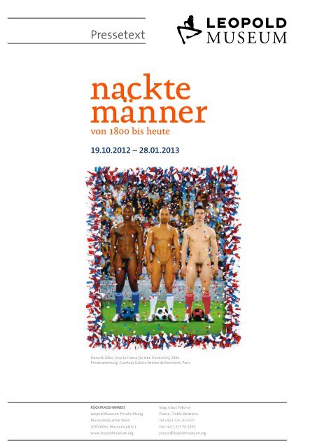 nackte männer. - Leopold Museum