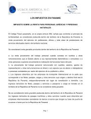 LOS IMPUESTOS EN PANAMÃ - Uccs-america.org