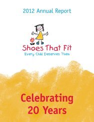 2012 Annual Report - Shoes That Fit