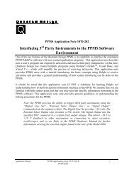 Interfacing 3rd Party Instruments to the PPMS Software Environment