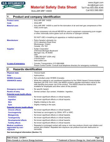 5685 SULLAIR SRF 1_4000 (English (US)) PC MSDS NA 4.0.5 [PC ...