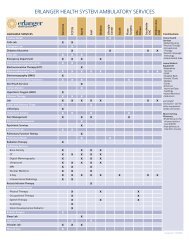 ERLANGER HEALTH SYSTEM AMBULATORY SERVICES