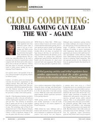 CLOUD COMPUTING: - Gaming & Leisure Magazine