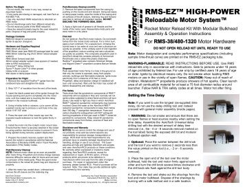 RMS-EZ 38/480-1320 Instructions - AeroTech