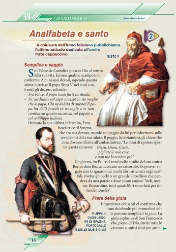Analfabeta e Santo - Padre Mariano da Torino
