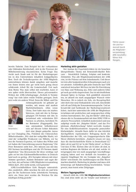 Ausgabe 3/4 / 2015 - KÜCHENPLANER