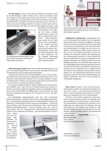 Ausgabe 3/4 / 2015 - KÜCHENPLANER