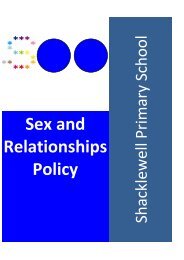 Sex & Relationship Policy - Shacklewell Primary School