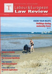 KNOW YOUR RIGHTS Holidays during maternity leave