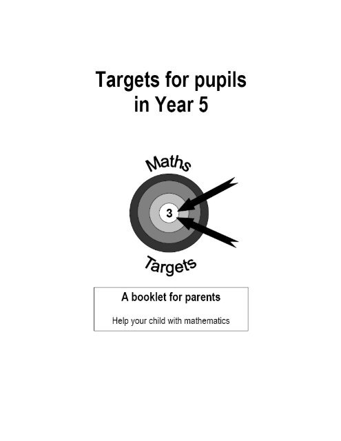 Year Five Target Math Maths Targets - Year 5 - Shaw Ridge Primary School