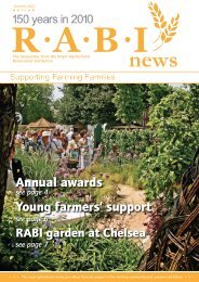 Annual awards Young farmers' support - Royal Agricultural ...